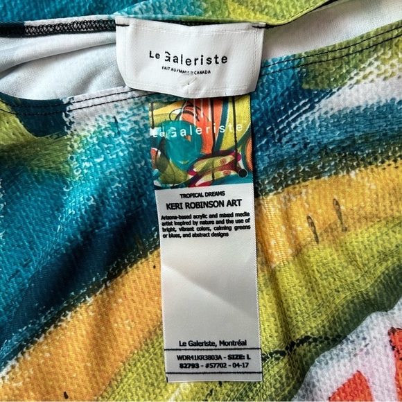 NWT Le Galeriste Tropical Dreams Dress by Keri Robinson Sz L - Picture 7 of 9